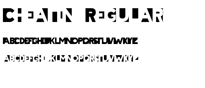 Cheatin Regular font